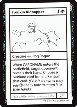 【ENG】■エンブレムなし■《Frogkin Kidnapper》[Mystery Booster Playtest Cards]