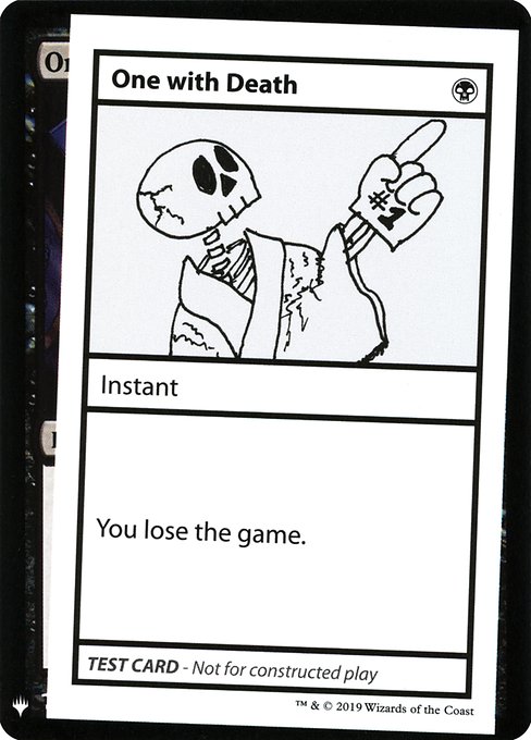 【ENG】■エンブレムあり■《One with Death》[Mystery Booster Playtest Cards]