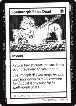 【ENG】■エンブレムなし■《Spellmorph Raise Dead》[Mystery Booster Playtest Cards]
