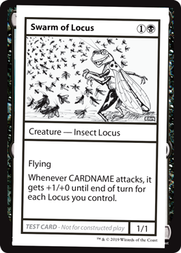 【ENG】■エンブレムなし■《Swarm of Locus》[Mystery Booster Playtest Cards]