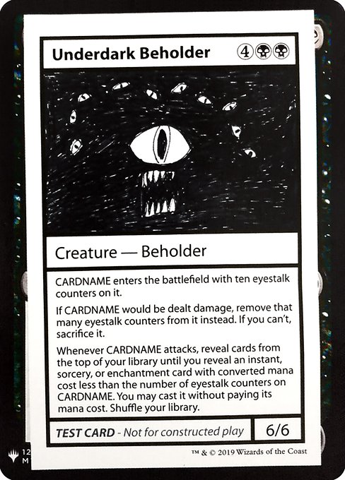 【ENG】■エンブレムあり■《Underdark Beholder》[Mystery Booster Playtest Cards]