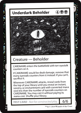 【ENG】■エンブレムなし■《Underdark Beholder》[Mystery Booster Playtest Cards]