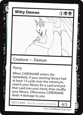 【ENG】■エンブレムなし■《Witty Demon》[Mystery Booster Playtest Cards]