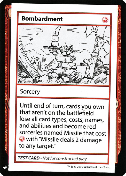 【ENG】■エンブレムあり■《Bombardment》[Mystery Booster Playtest Cards]