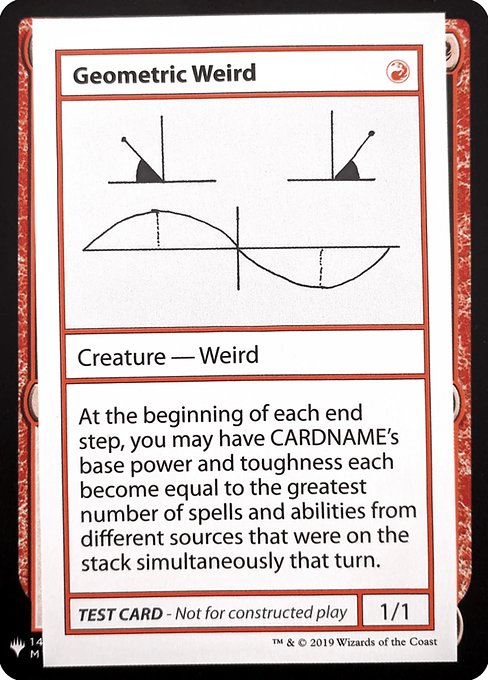 【ENG】■エンブレムあり■《Geometric Weird》[Mystery Booster Playtest Cards]