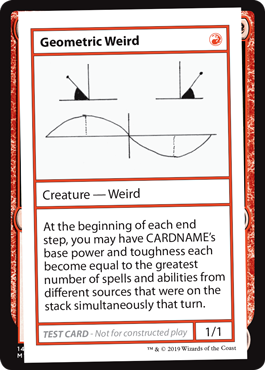 【ENG】■エンブレムなし■《Geometric Weird》[Mystery Booster Playtest Cards]