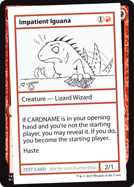 【ENG】■エンブレムなし■《Impatient Iguana》[Mystery Booster Playtest Cards]
