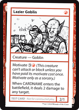 【ENG】■エンブレムなし■《Lazier Goblin》[Mystery Booster Playtest Cards]