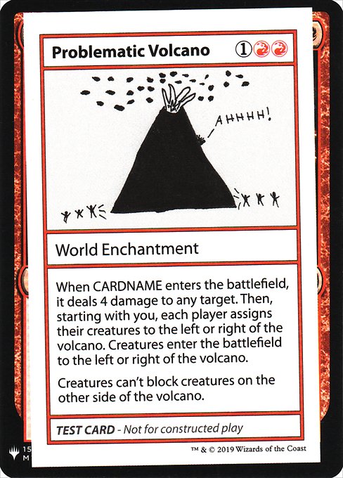 【ENG】■エンブレムあり■《Problematic Volcano》[Mystery Booster Playtest Cards]