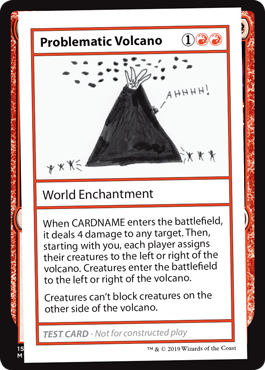 【ENG】■エンブレムなし■《Problematic Volcano》[Mystery Booster Playtest Cards]