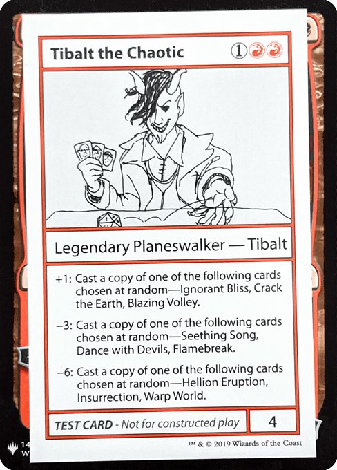 【ENG】■エンブレムあり■《Tibalt the Chaotic》[Mystery Booster Playtest Cards]