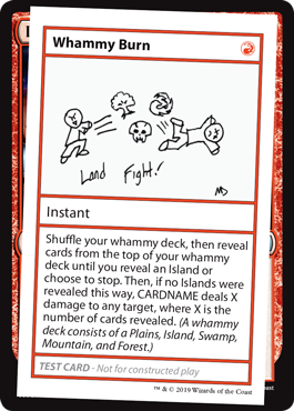 【ENG】■エンブレムなし■《Whammy Burn》[Mystery Booster Playtest Cards]