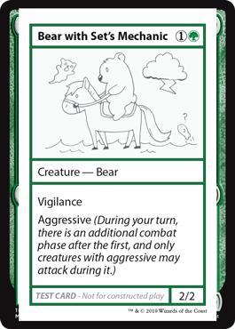 【ENG】■エンブレムなし■《Bear with Set's Mechanic》[Mystery Booster Playtest Cards]