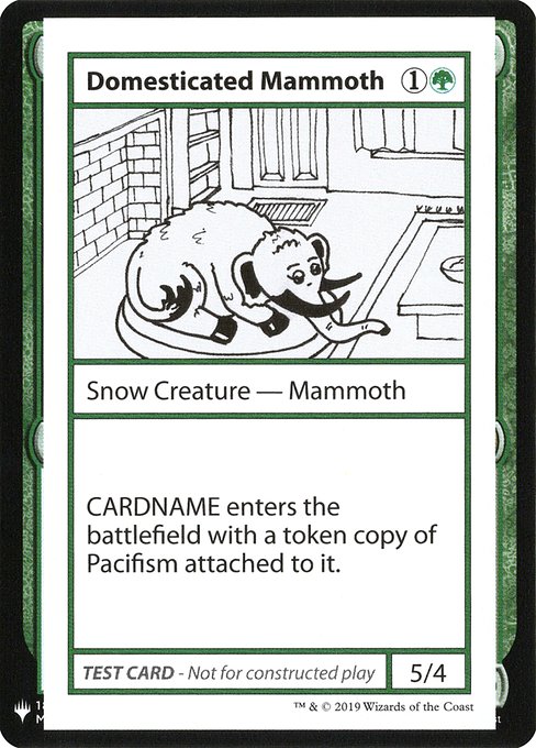 【ENG】■エンブレムあり■《Domesticated Mammoth》[Mystery Booster Playtest Cards]