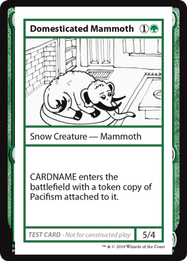 【ENG】■エンブレムなし■《Domesticated Mammoth》[Mystery Booster Playtest Cards]