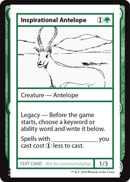 【ENG】■エンブレムなし■《Inspirational Antelope》[Mystery Booster Playtest Cards]