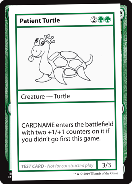 【ENG】■エンブレムなし■《Patient Turtle》[Mystery Booster Playtest Cards]