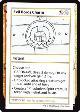 【ENG】■エンブレムなし■《Evil Boros Charm》[Mystery Booster Playtest Cards]