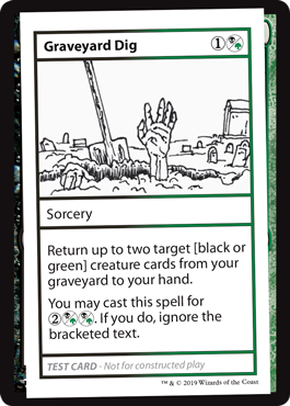 【ENG】■エンブレムなし■《Graveyard Dig》[Mystery Booster Playtest Cards]