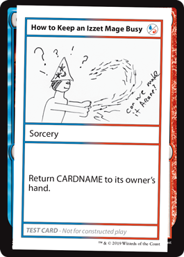 【ENG】■エンブレムなし■《How to Keep an Izzet Mage Busy》[Mystery Booster Playtest Cards]