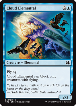 【ENG】【Foil】《雲の精霊/Cloud Elemental》[MM2]