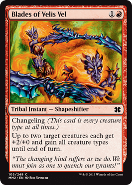 【ENG】【Foil】《ヴェリズ・ヴェルの刃/Blades of Velis Vel》[MM2]