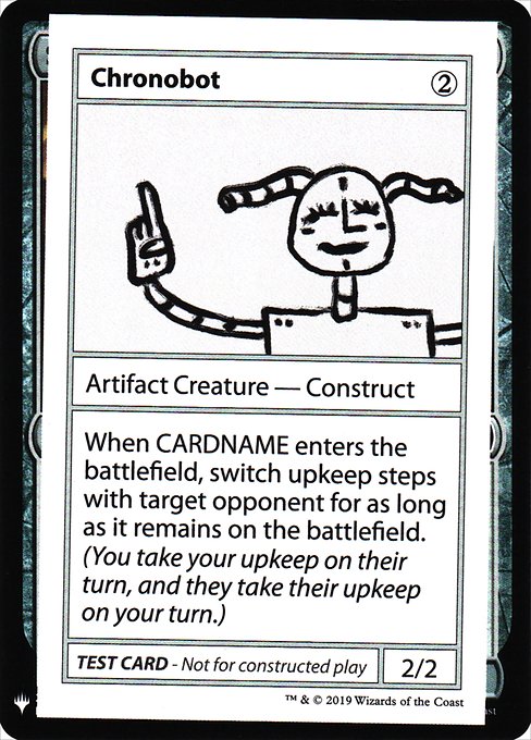 【ENG】■エンブレムあり■《Chronobot》[Mystery Booster Playtest Cards]