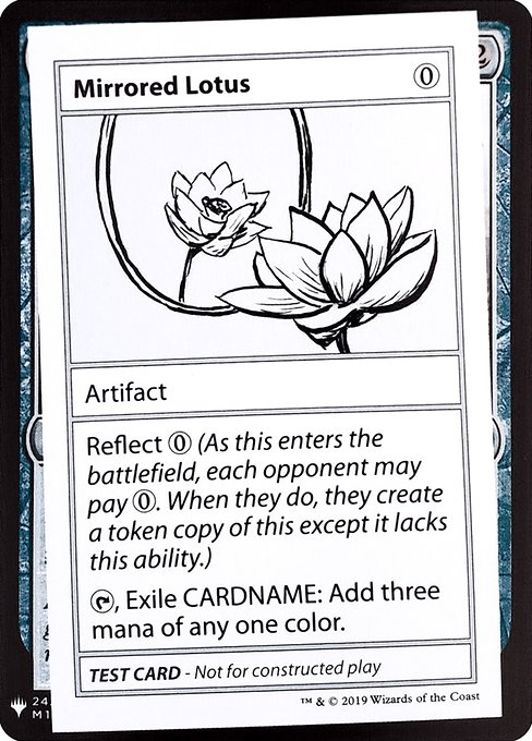 【ENG】■エンブレムあり■《Mirrored Lotus》[Mystery Booster Playtest Cards]