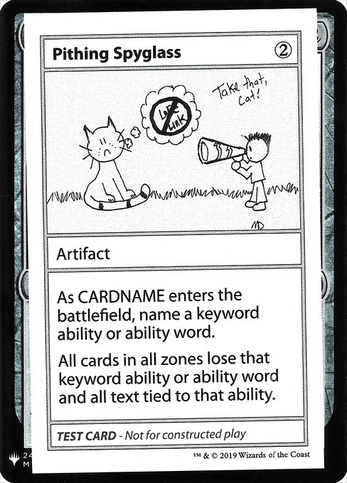 【ENG】■エンブレムあり■《Pithing Spyglass》[Mystery Booster Playtest Cards]