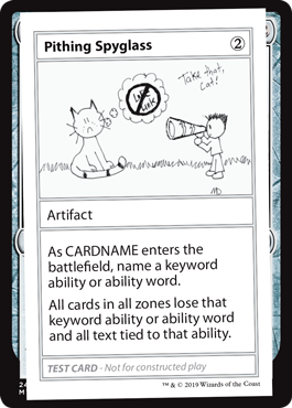 【ENG】■エンブレムなし■《Pithing Spyglass》[Mystery Booster Playtest Cards]
