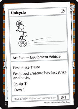 【ENG】■エンブレムなし■《Unicycle》[Mystery Booster Playtest Cards]