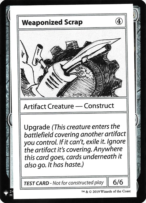 【ENG】■エンブレムあり■《Weaponized Scrap》[Mystery Booster Playtest Cards]