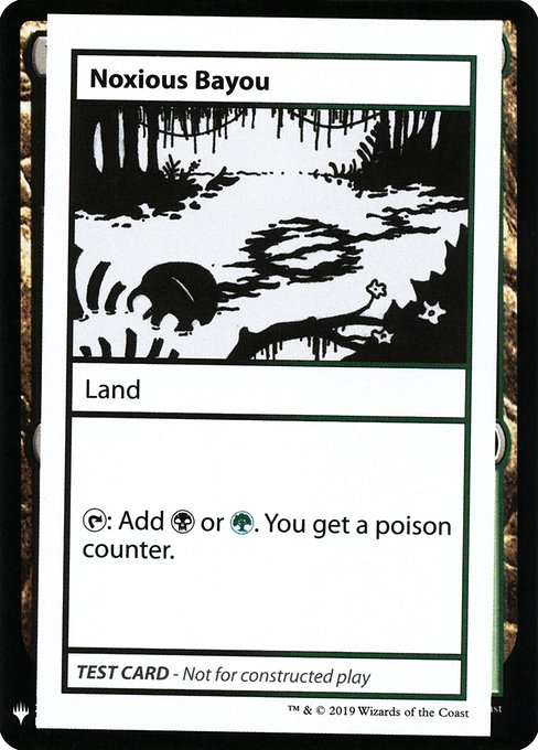 【ENG】■エンブレムあり■《Noxious Bayou》[Mystery Booster Playtest Cards]