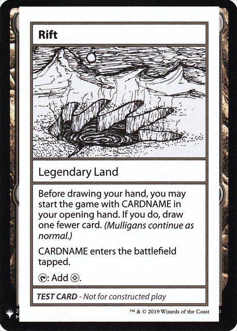 【ENG】■エンブレムあり■《Rift》[Mystery Booster Playtest Cards]