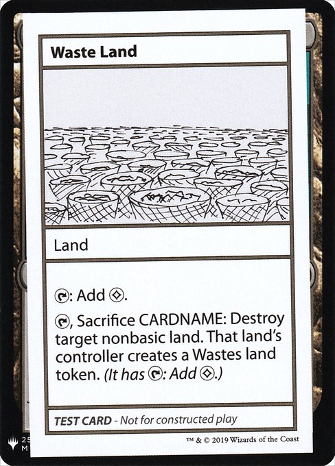 【ENG】■エンブレムあり■《Waste Land》[Mystery Booster Playtest Cards]