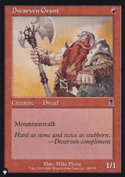 【ENG】《ドワーフの兵卒/Dwarven Grunt》[PWシンボル付き再版]