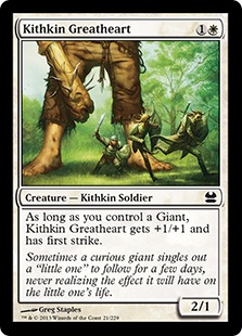 【ENG】【Foil】《キスキンの大心臓/Kithkin Greatheart》[MMA]