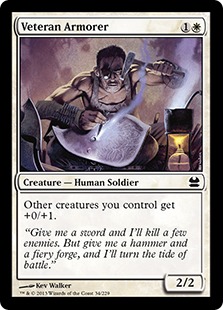 【ENG】【Foil】《古参兵の武具師/Veteran Armorer》[MMA]