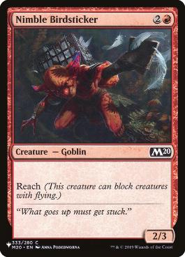 【ENG】《敏捷な鳥突き/Nimble Birdsticker》[PWシンボル付き再版]