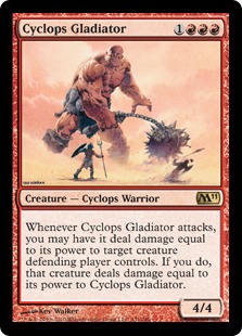 【ENG】【Foil】《サイクロプスの剣闘士/Cyclops Gladiator》[M11]