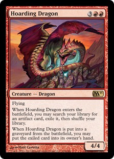 【ENG】【Foil】《溜め込むドラゴン/Hoarding Dragon》[M11]