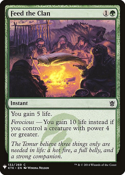 【ENG】《部族養い/Feed the Clan》[PWシンボル付き再版]