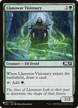 【ENG】《ラノワールの幻想家/Llanowar Visionary》[PWシンボル付き再版]