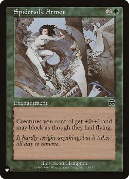 【ENG】《蜘蛛糸の鎧/Spidersilk Armor》[PWシンボル付き再版]