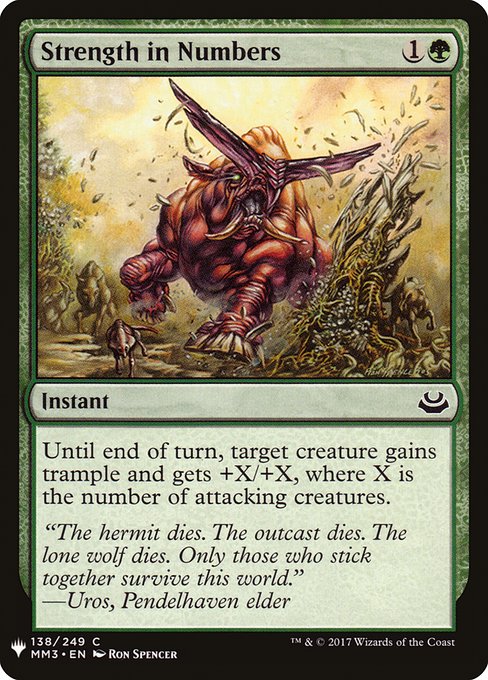 【ENG】《数の力/Strength in Numbers》[PWシンボル付き再版]