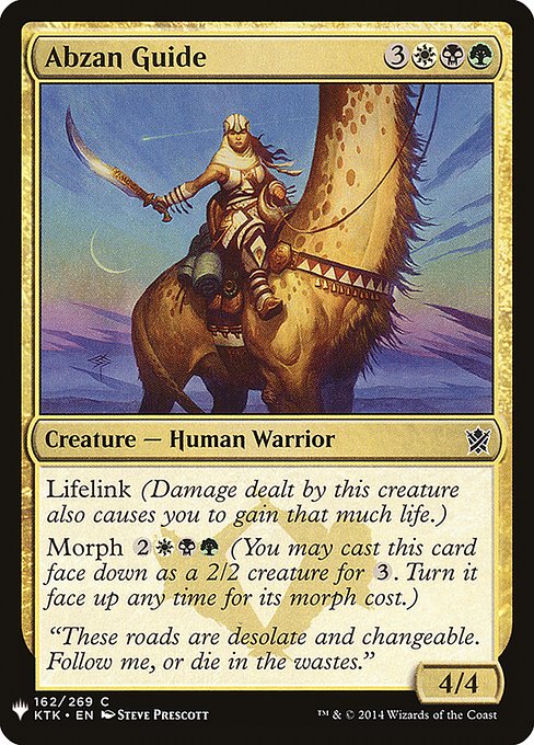 【ENG】《アブザンの先達/Abzan Guide》[PWシンボル付き再版]
