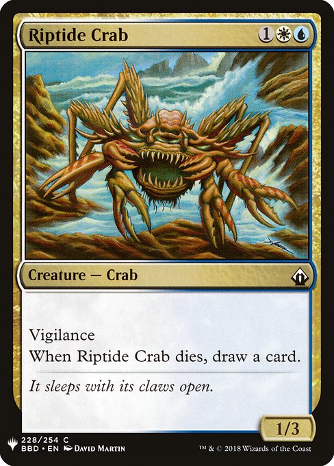 【ENG】《激浪のカニ/Riptide Crab》[PWシンボル付き再版]