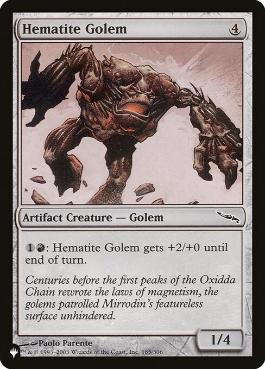 【ENG】《ヘマタイトのゴーレム/Hematite Golem》[PWシンボル付き再版]
