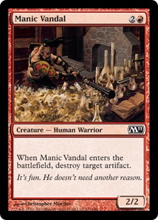 【ENG】【Foil】《躁の蛮人/Manic Vandal》[M11]