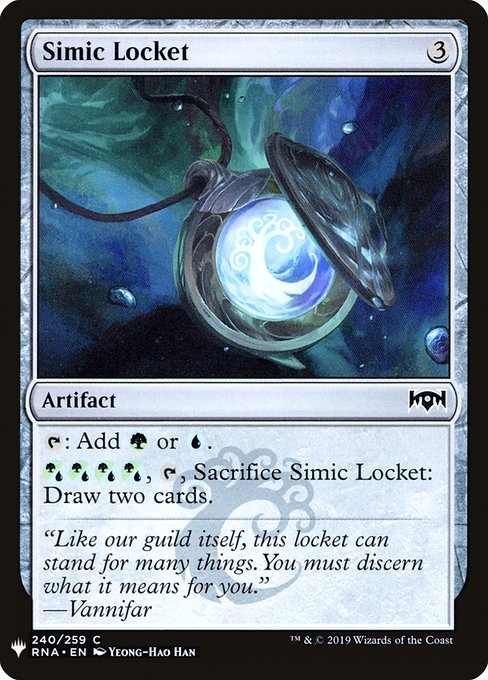 【ENG】《シミックのロケット/Simic Locket》[PWシンボル付き再版]